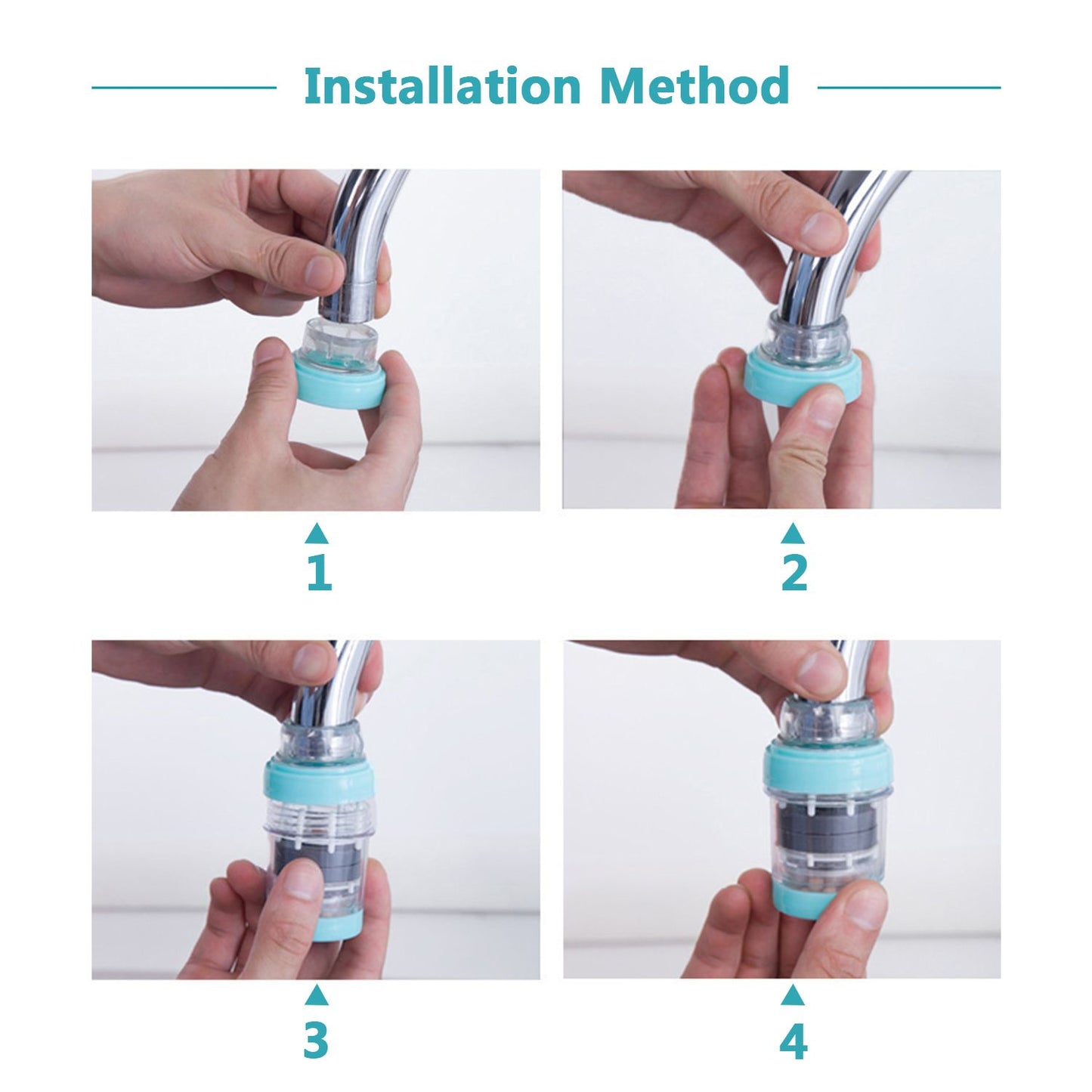 Faucet Water Filter Purifier Magnetic Kitchen Tap Filtration