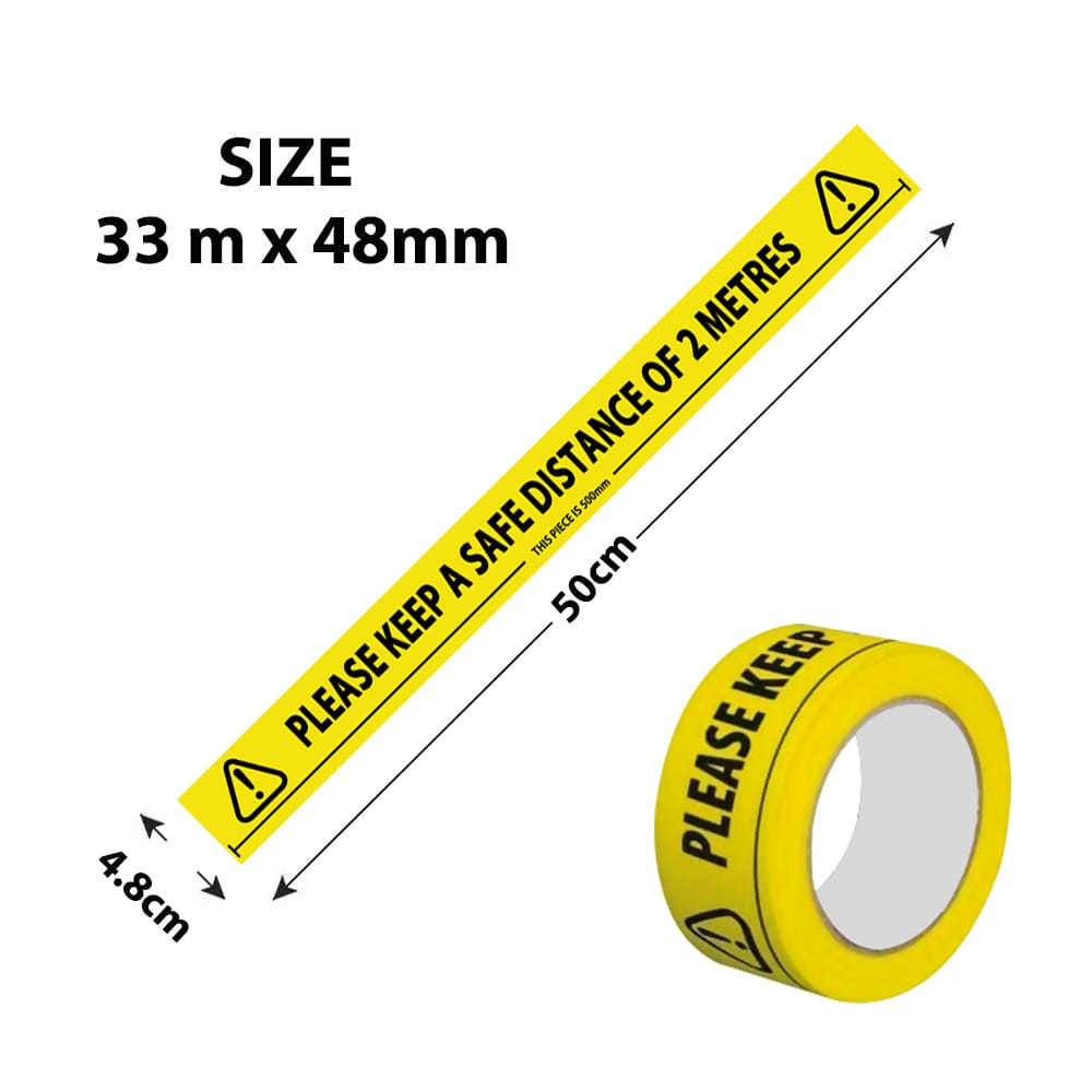 Black&Yellow Warning Tape PVC Wear-Resistant Waterproof Safe