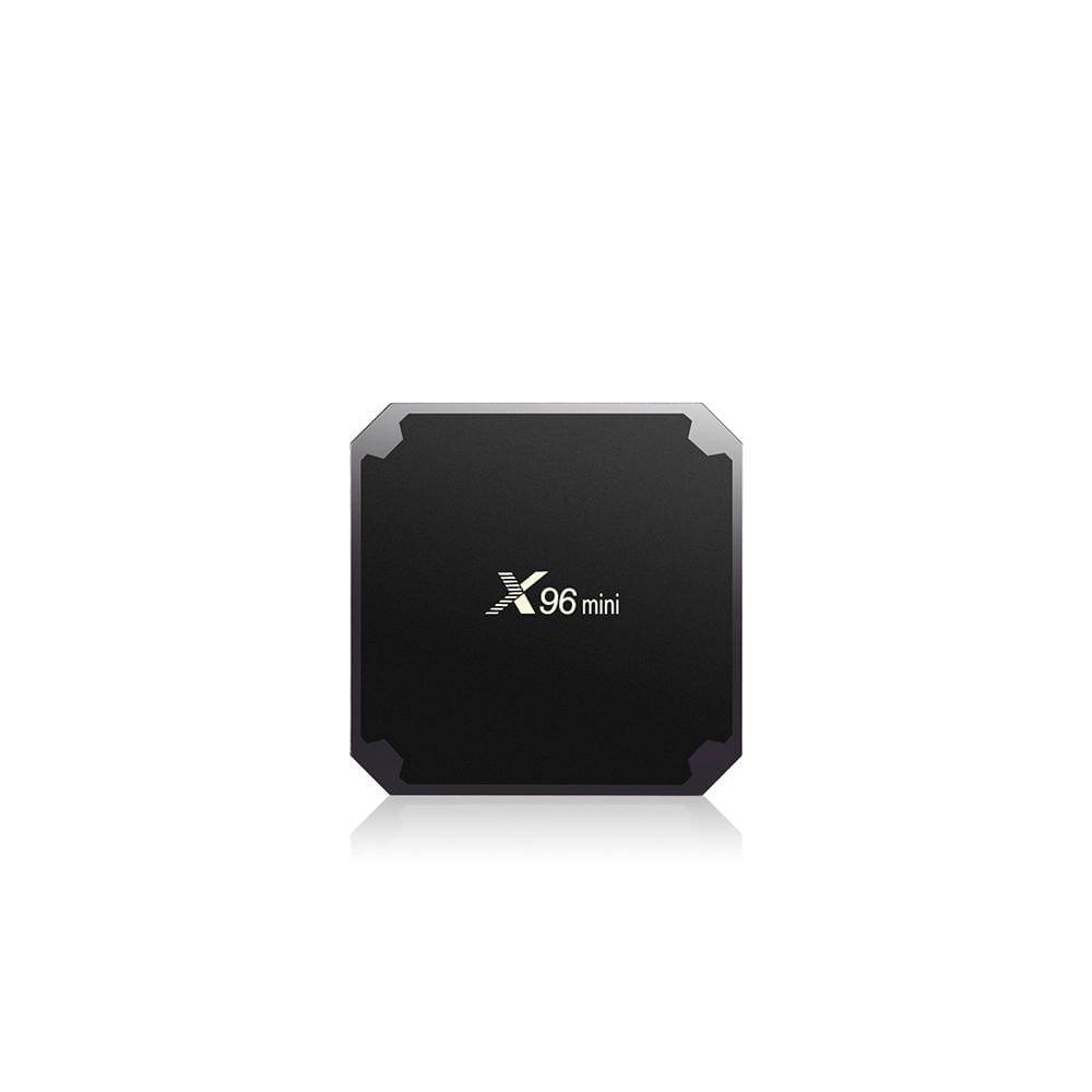 X96 Mini Android Smart TV Box Set Top Box, Android 7.1, Amlogic S905W Quad Core, 2GB+16GB, 2.4GHz WiFi, with LED Color Fly Air Mouse I8 Mini Keyboard, AU Plug