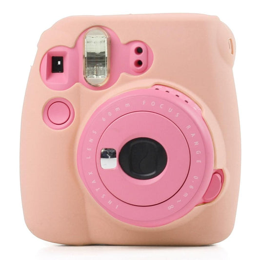 Fluorescent Soft Silicone Protective Case for FUJIFILM instax mini 9 / mini 8+ / mini 8 (Pink)