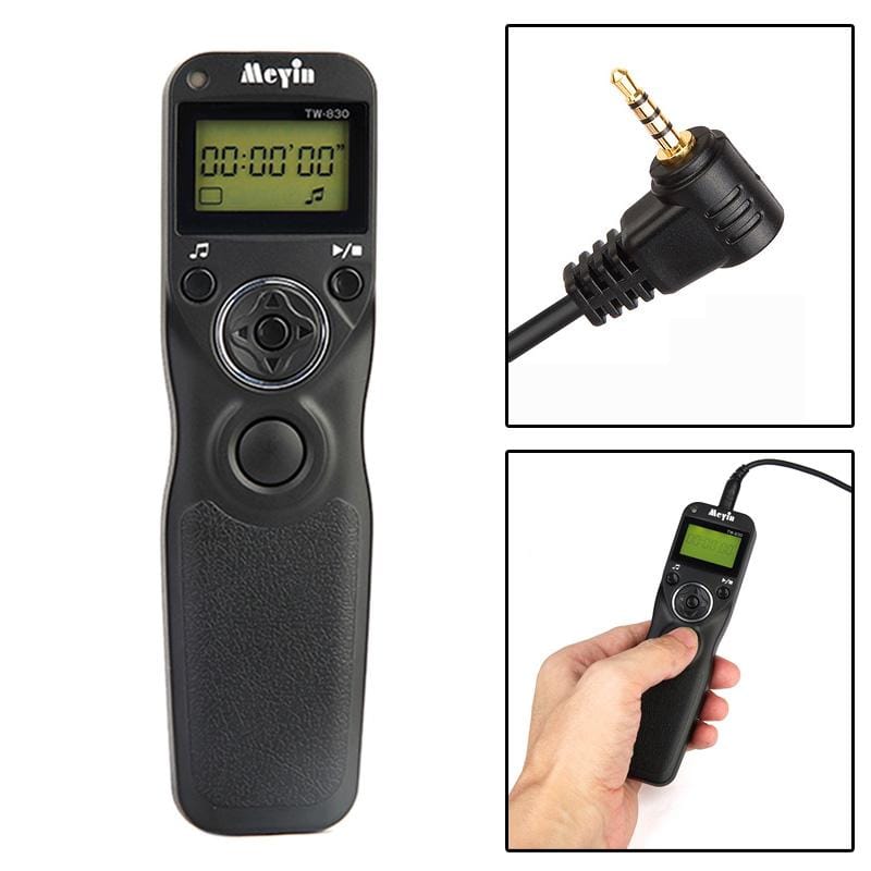 Timer Remote Control for Panasonic DMC-FZ50 / DMC-FZ50K / DMC-FZ50S / DMC-FZ30 / DMC-FZ150 / DMC-FZ30K / DMC-FZ30S, Leica DIGILUX 2 / DIGILUX 3 (Black)