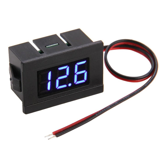 V33D 2 Wires Green Light Display Mini Digital Voltage Meter, Measure Voltage: DC 4.5-120V (Style2)