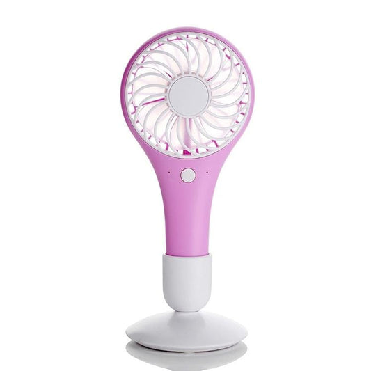 Outdoor Portable USB Rechargeable Mini Desk Cooling Handheld Fan, 2 Speeds (Style1)