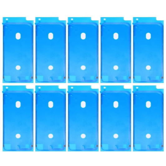 10 PCS LCD Frame Bezel Waterproof Adhesive Stickers for iPhone 8 (White)