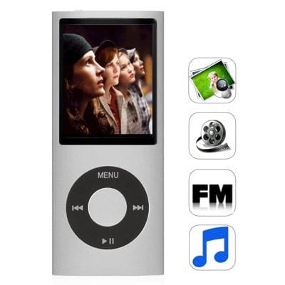 1.8 inch TFT Screen 4GB Nano 4th Style MP4 player, Support FM Radio, E-Book, Games (Silver)