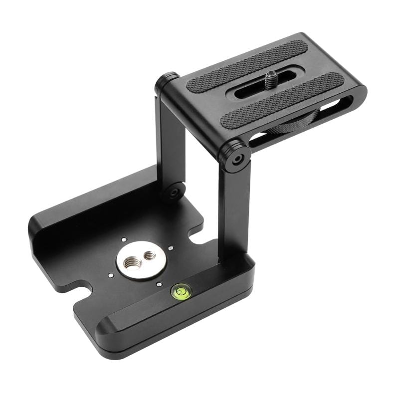 CNC Aluminum Folding Quick Release Plate Stand Holder Tripod Z Flex Tilt & Ball Head (Black)