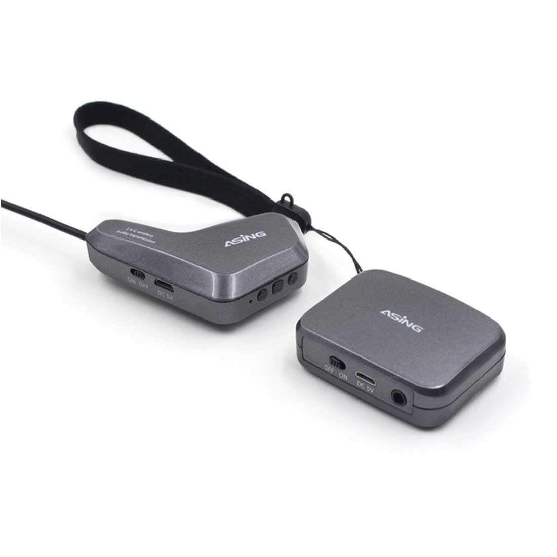 ASiNG WM01 2.4GHz Wireless Audio Transmission Electronic Pickup Microphone, Transmission Distance: 15m