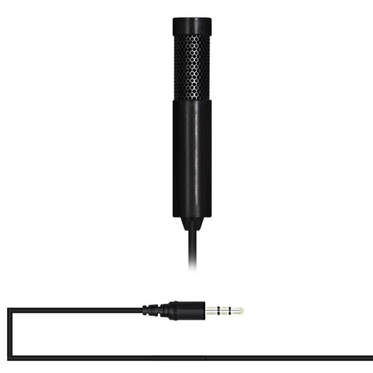 Yanmai SF555 Mini Professional 3.5mm Jack Studio Stereo Condenser Recording Microphone, Cable Length: 1.5m, Compatible with PC and Mac for Live Broadcast Show, KTV, etc. (Black)