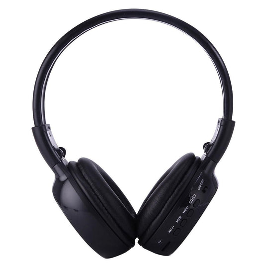 BS-N65 Headband Folding Stereo HiFi Wireless Headphone Headset with LCD Screen & TF Card Slot & LED Indicator Light & FM Function (Black)