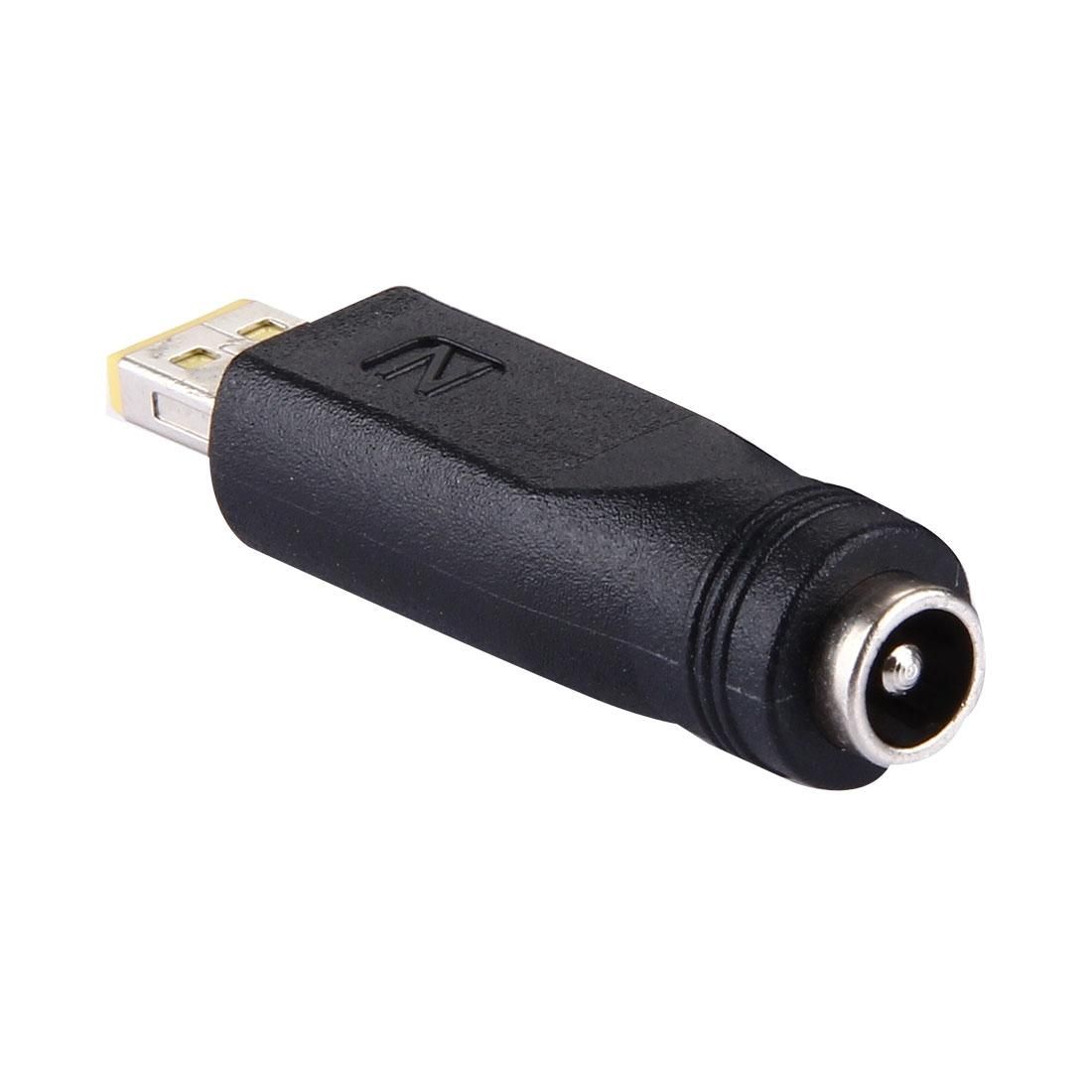 5.5x2.1mm Female to Small Square  Male Interfaces Power Adapters for Lenovo Laptop Notebook
