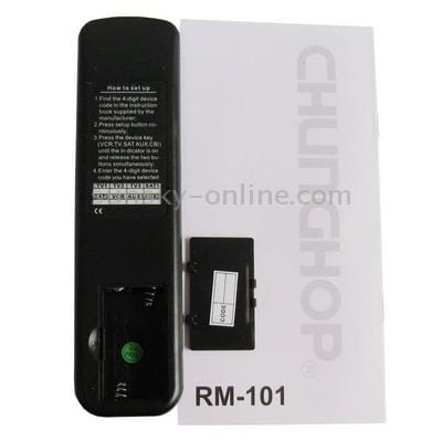 10 in 1 Universal Remote Control TV VCR VCD DVD CD (Black)