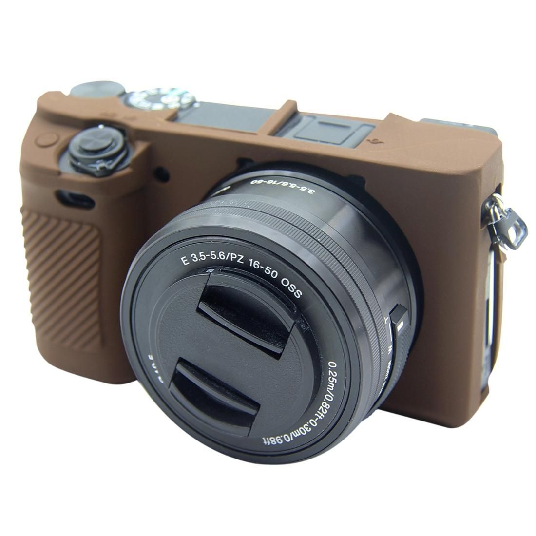 PULUZ Soft Silicone Protective Case for Sony ILCE-6300 / A6400 (Coffee)