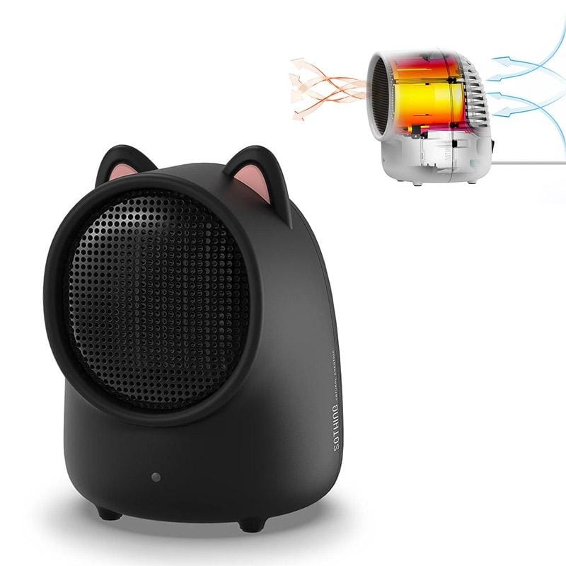 Office Desktop Heater Portable Energy Saving Mini Household Heater CN Plug (Dull Meow)