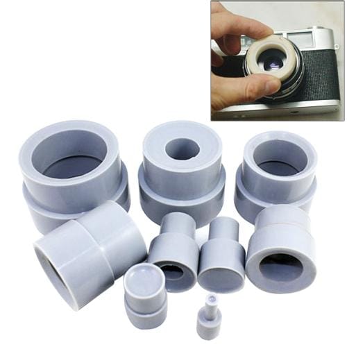 18 Sizes Profession SLR Camera Lens Rubber Opening Tool Repair Tools (Grey)