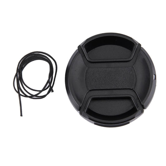 55mm Center Pinch Camera Lens Cap (Black)
