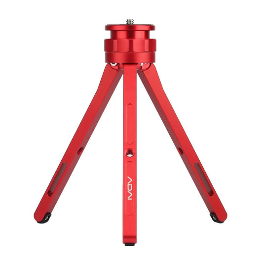 ADAI Adjustable Aluminum Alloy Mini Tripod Stand Tabletop Tripod for DSLR & Digital Cameras (Red)