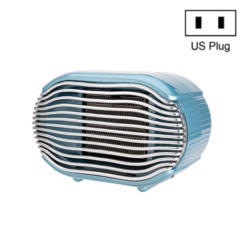 800w Mini Heater Home Desktop Energy Saving Small Solar Heater, Size:US Plug (Indigo )