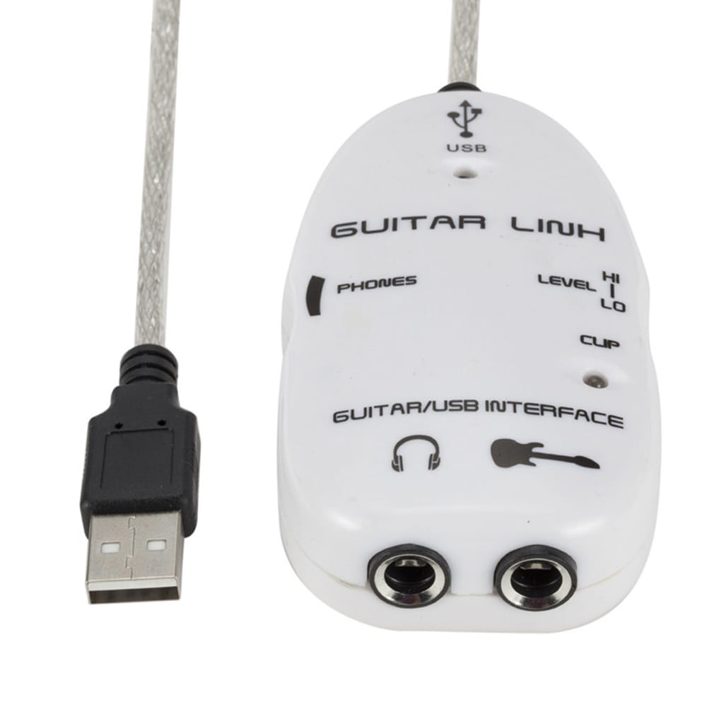 Guitar to USB Interface Link Cable Adapter Audio Connector