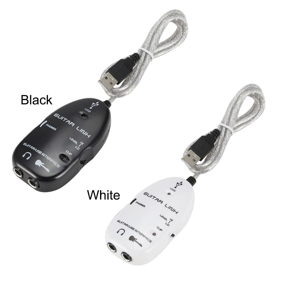 Guitar to USB Interface Link Cable Adapter Audio Connector