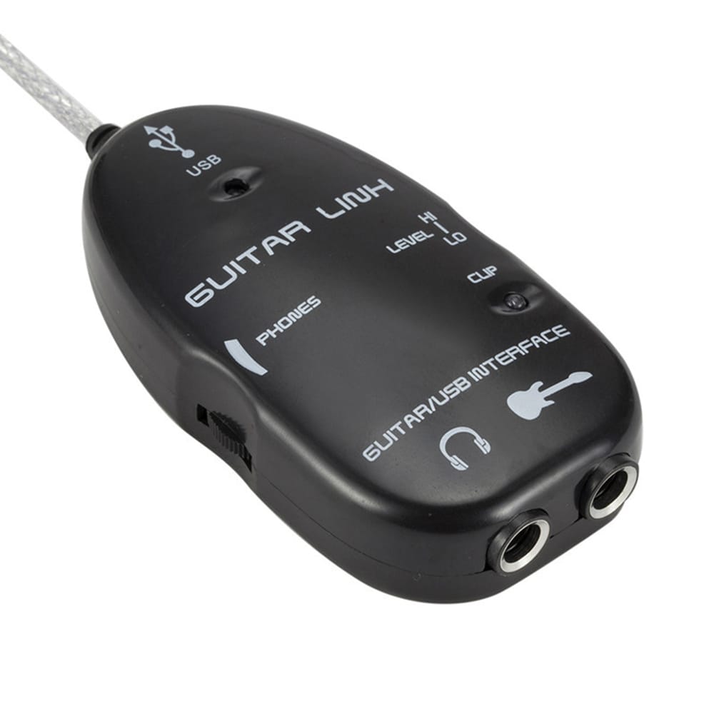 Guitar to USB Interface Link Cable Adapter Audio Connector