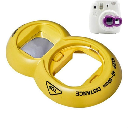2PCS Selfie Mirror for Polaroid Mini7s / Mini8 (Yellow)