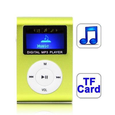 TF  Card Slot MP3 Player with LCD Screen, Metal Clip (Style1)