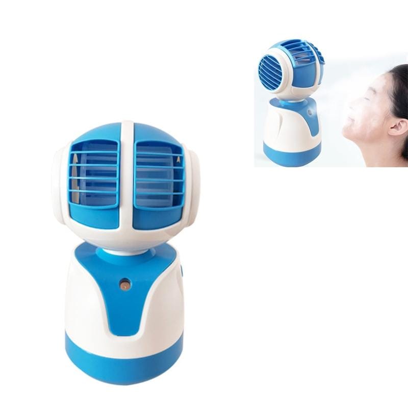 USB Leafless Fan Mini Office Desk Cooling Fan (Blue)