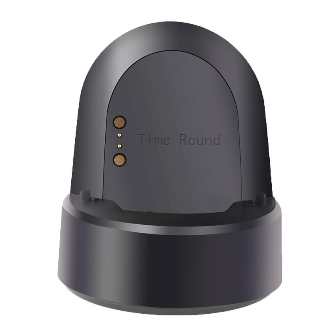 For Pebble Time Round CE / RoHS / FCC Certificated Charger Charging Dock Base Stand Holder with 1.2m Charging Cable (Black)