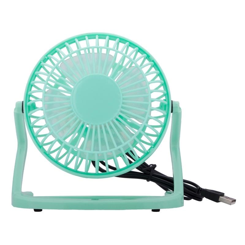 JLK-002M USB Powered Portable Mini Fan with Free Angle Adjustment (Blue)