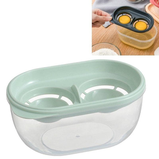 5 PCS Egg White Separator with Storage Box Household Large-Capacity Fast Filtration & Separation Baking Tools (Mint Green)