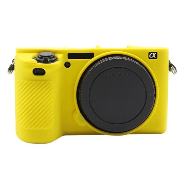 PULUZ Soft Silicone Protective Case for Sony ILCE-6500 (Yellow)
