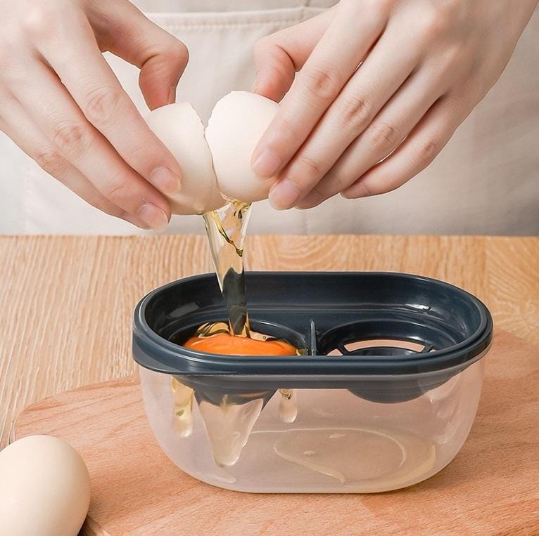 5 PCS Egg White Separator with Storage Box Household Large-Capacity Fast Filtration & Separation Baking Tools (Night Sky Blue)