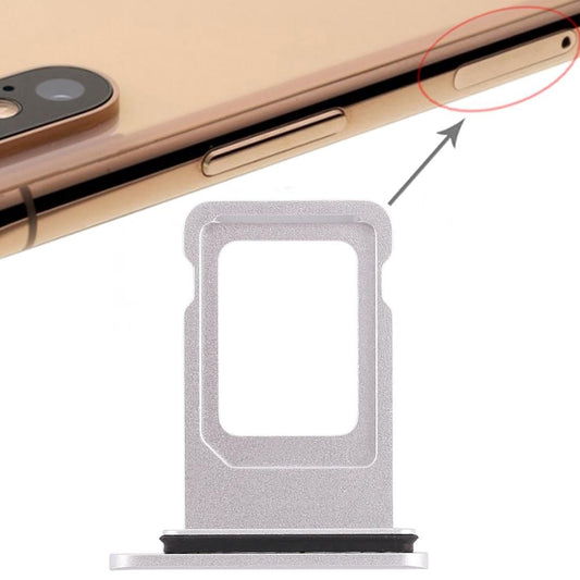 Double SIM Card Tray for iPhone XR (White)
