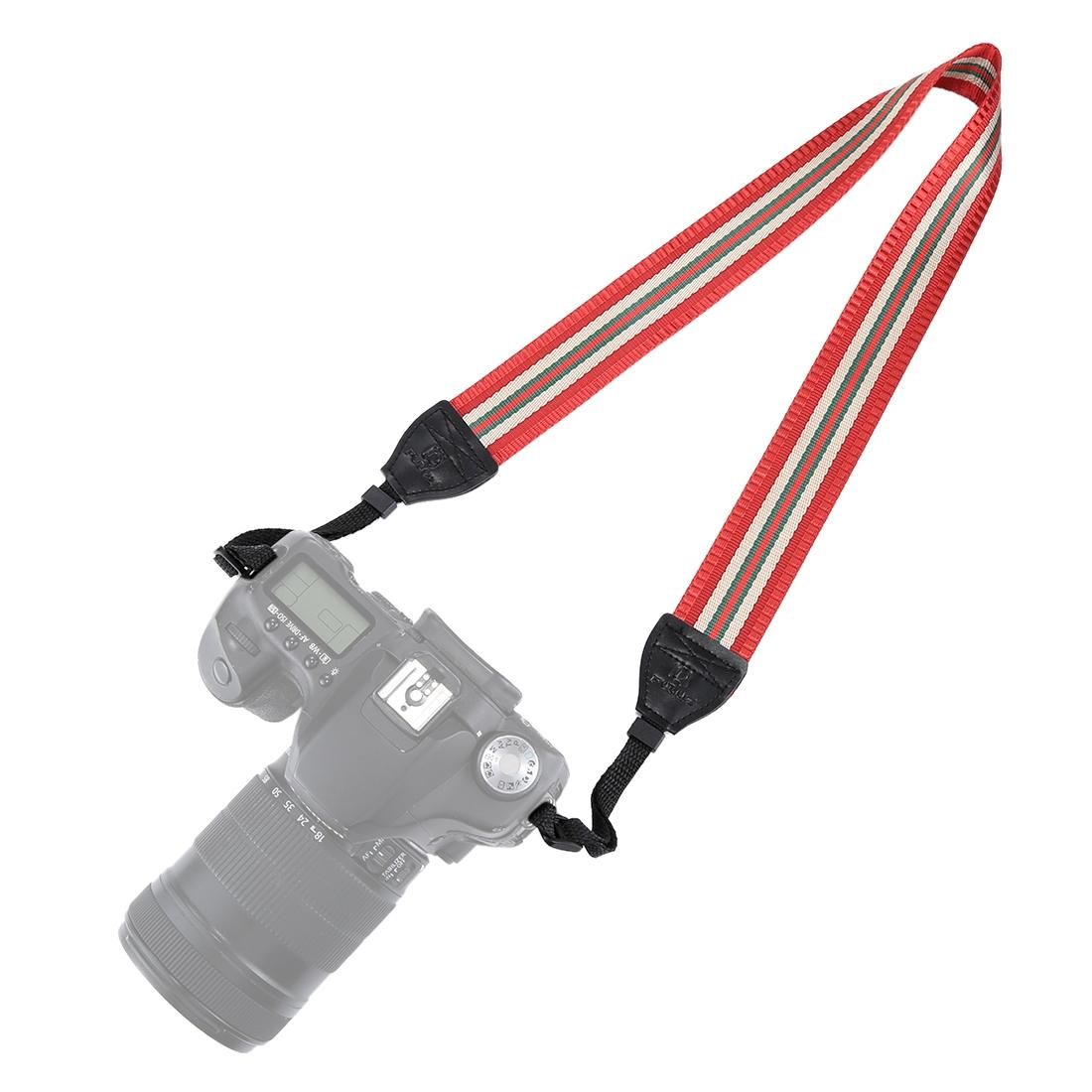 PULUZ Stripe Style  Series Shoulder Neck Strap Camera Strap for SLR / DSLR Cameras (Coffee)