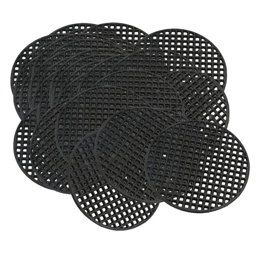 Plastic Drainage Mesh Sheet Bonsai Flowerpot Bottom Net 4.5cm_50Pcs