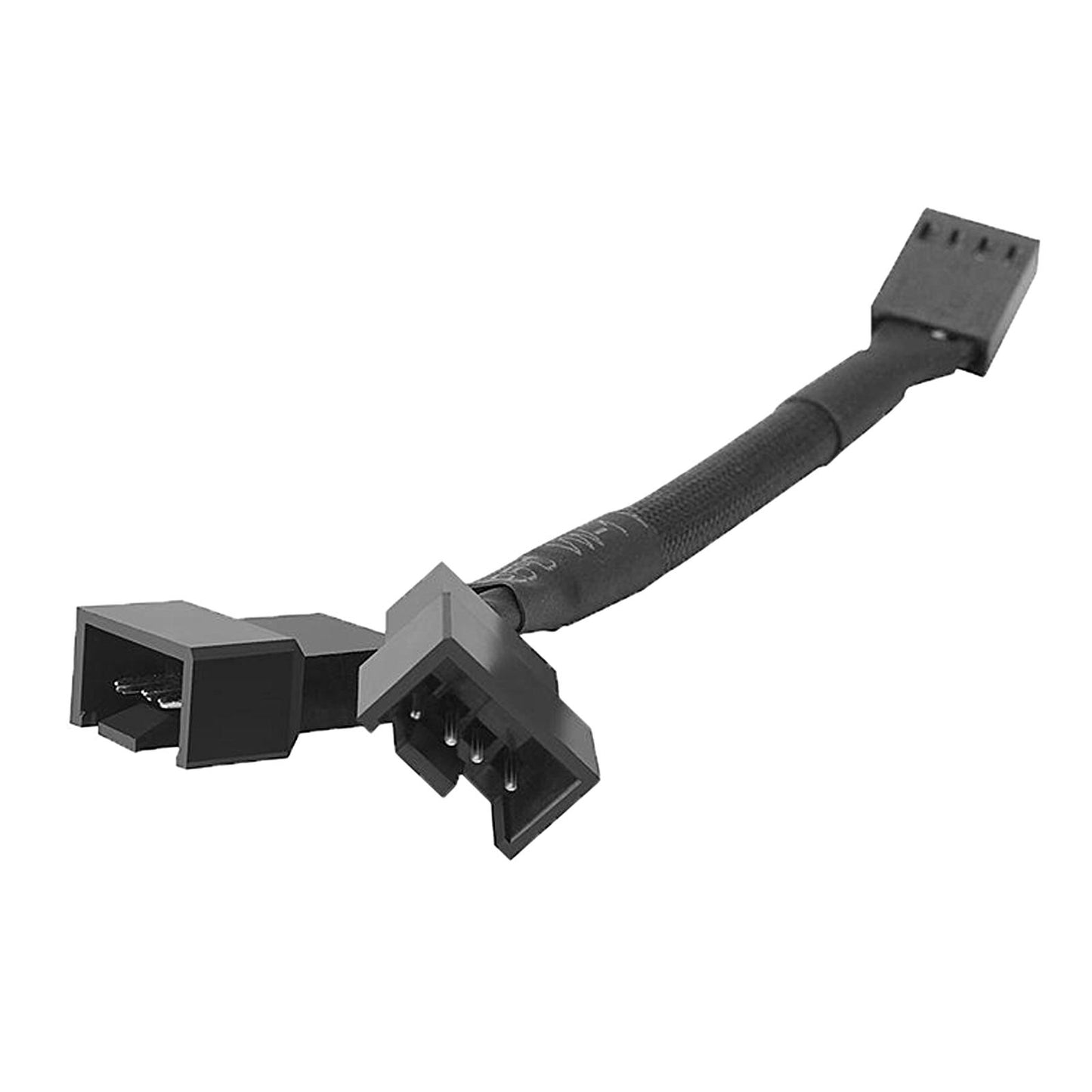 PC Temperature Control Cable Computer Fan 1:2 Splitter Cable 160mm Black New