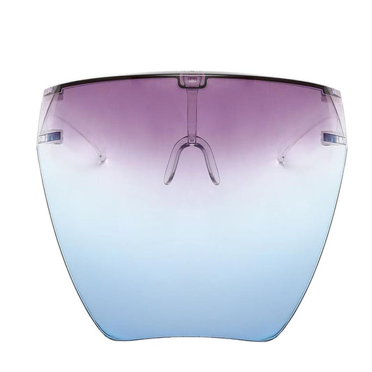 Full Face Shield Protective Guard Transparent Glasses Visor Purple Blue