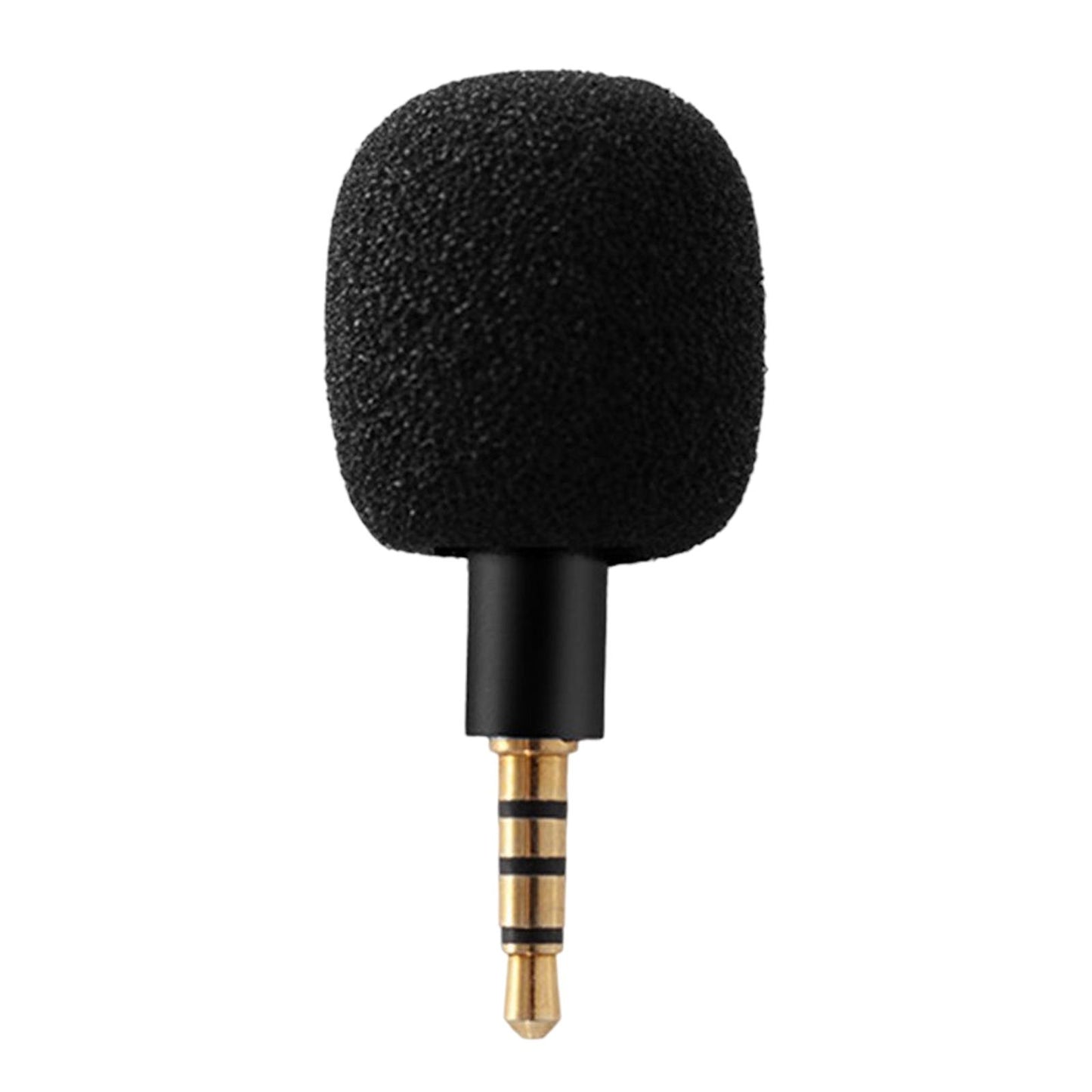 Mini Condenser Microphone Anti Interference for Cell Phone Black Four Level