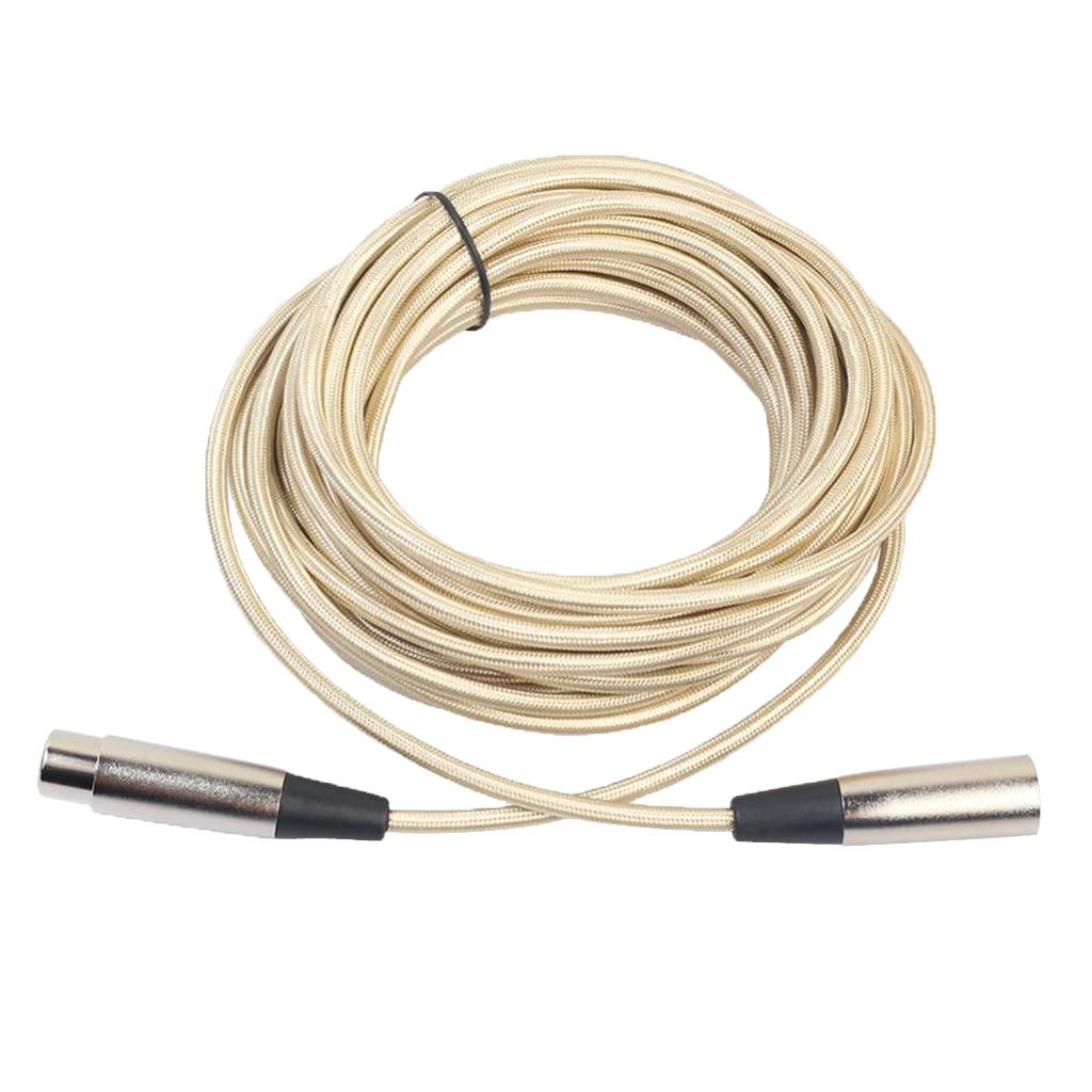 3 Pin XLR Male to Female Extension Cord Microphone Mic Audio Cable 500cm