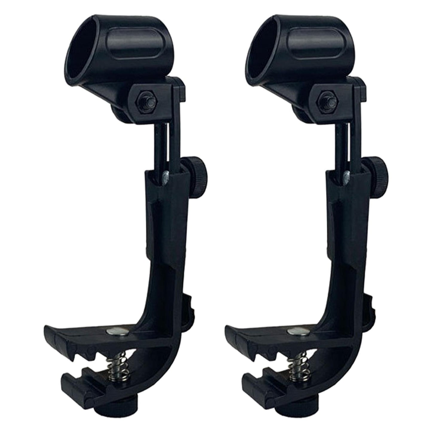 2 Pcs Drum Microphone Holder Clip On Drum Rim Portable for Desktop Lecture
