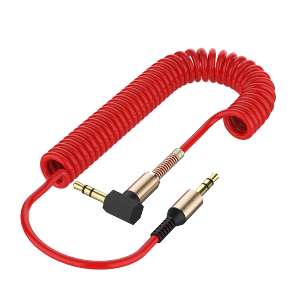 3.5mm Audio Jack to Jack Cable Car Aux Stereo for iPhone Speaker Red