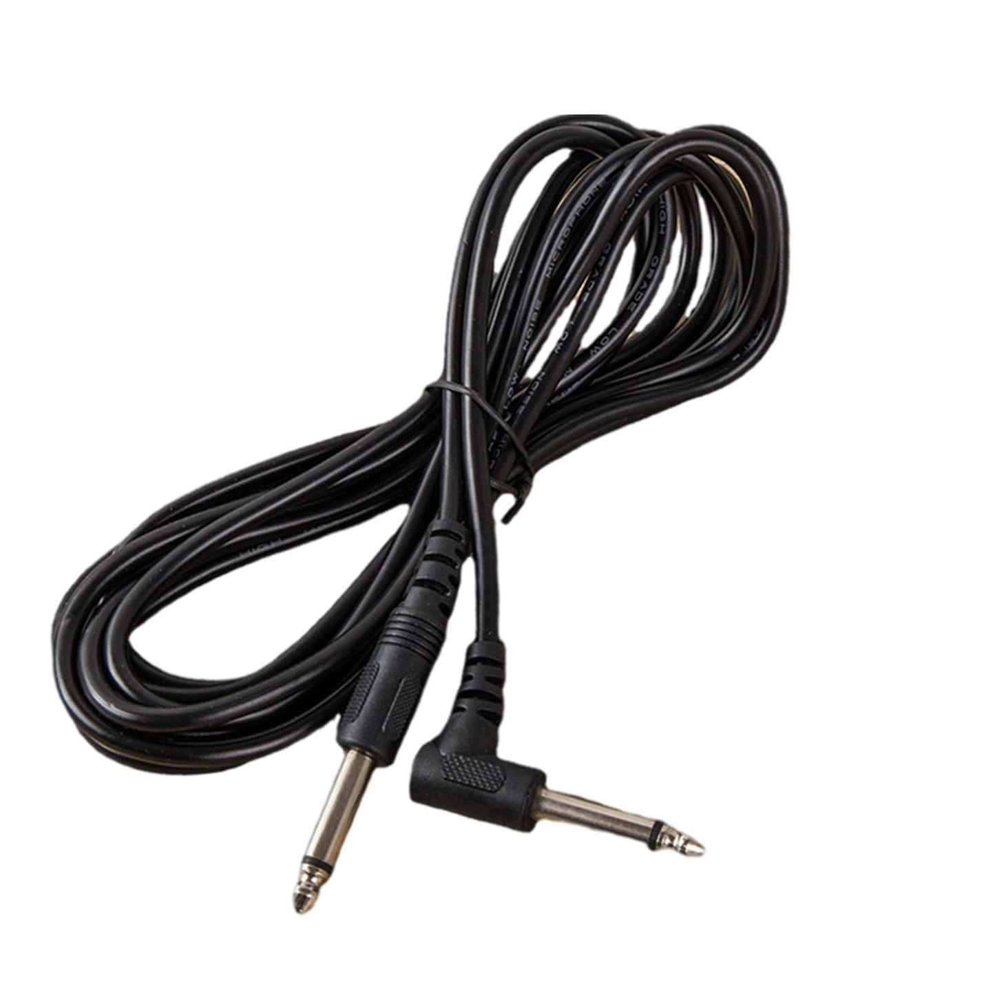 3M Bass Amp Guitar Cord 1/4" Right Angle to Straight for Audio Amplifier
