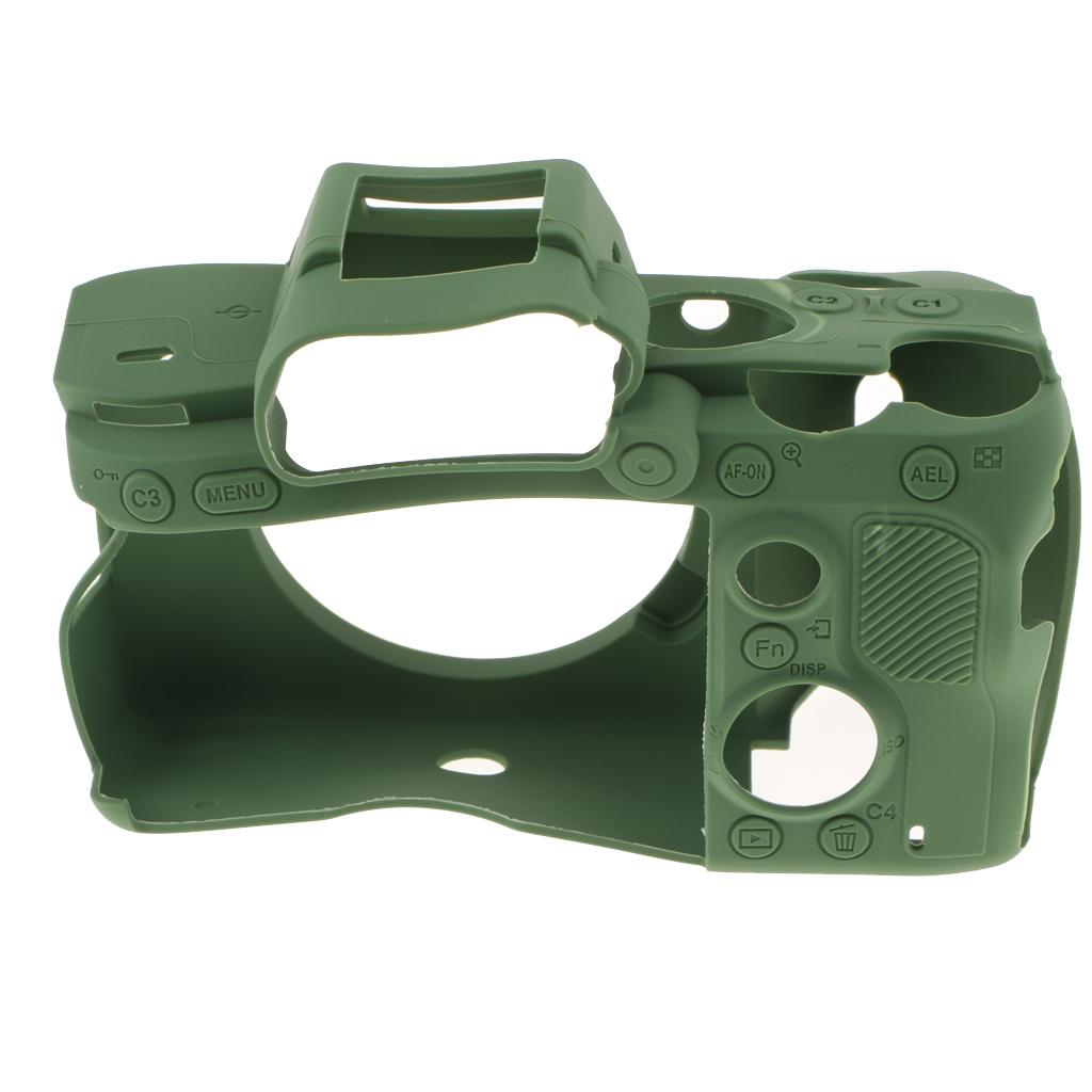 Silicone Case Cover Skin Protector Housing Shell for Sony A7 RIII Green