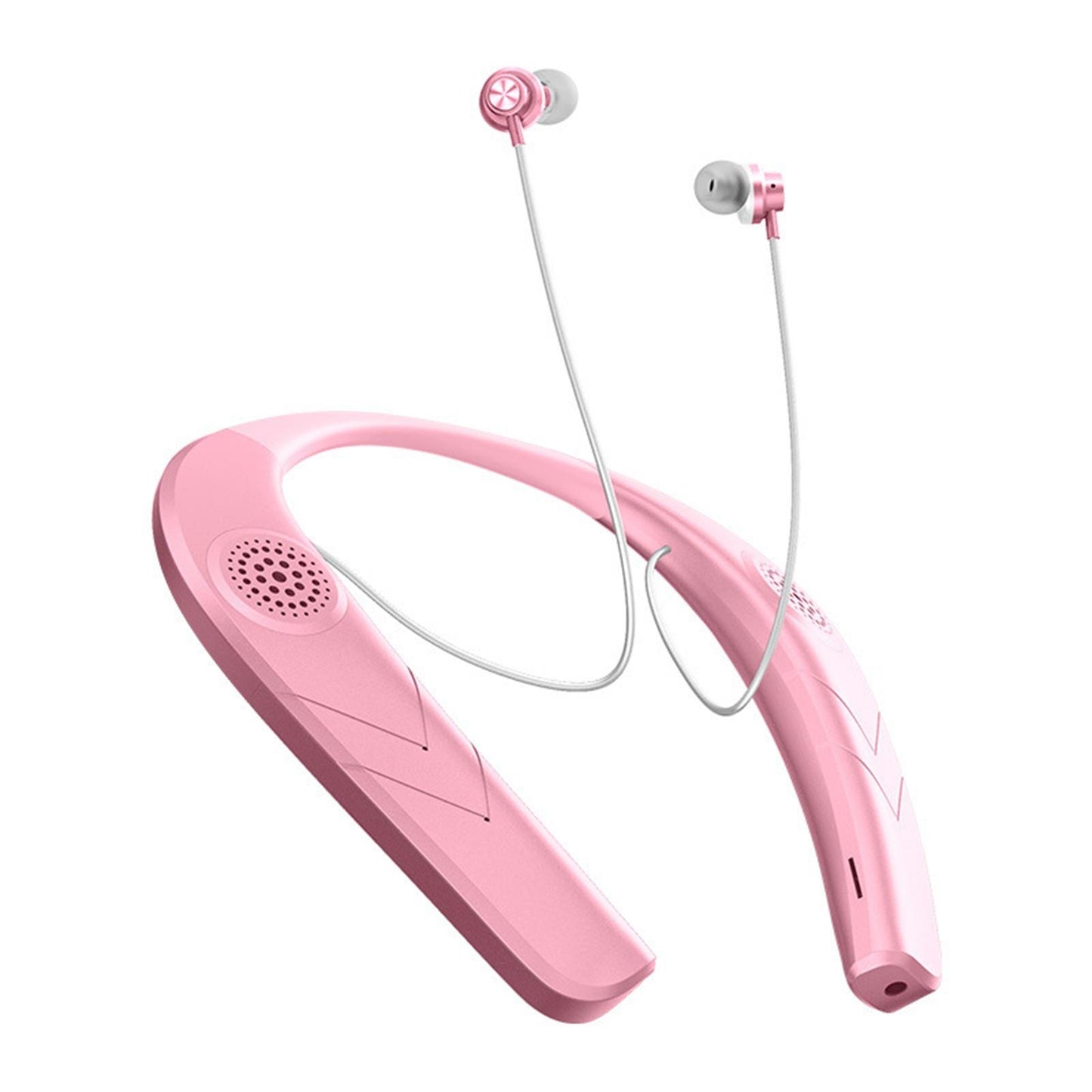 Sports Neckband Headphones Headset Earphones in Ear Stereo Sound Rose Gold