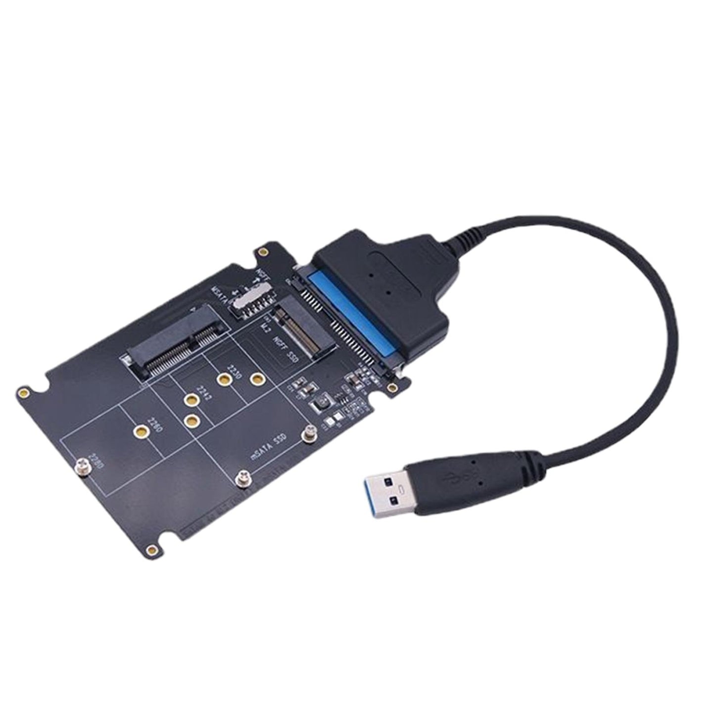 mSATA to SATA Adapter Pci-E SSD SATA3.1 Standard Converter m.2