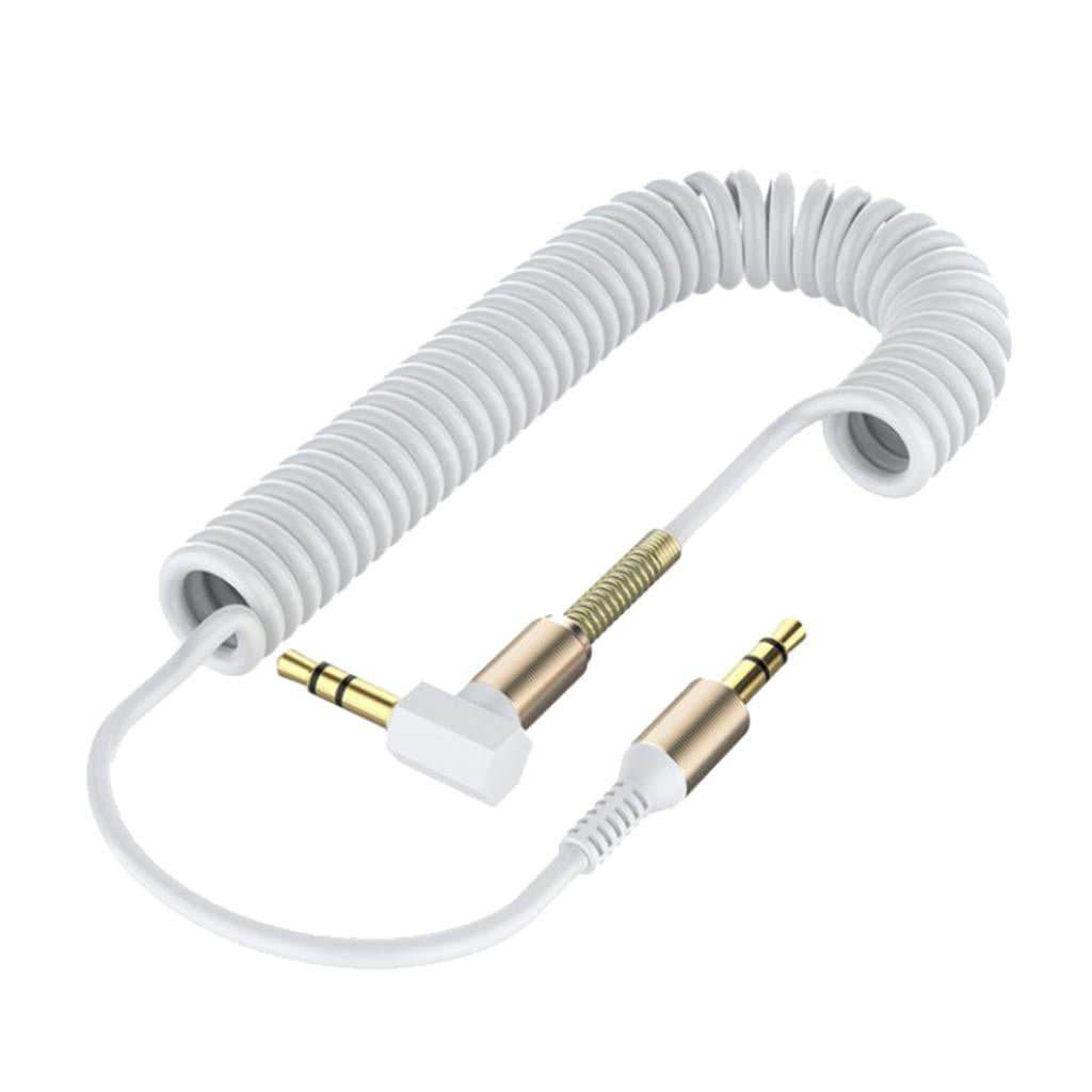 3.5mm Audio Jack to Jack Cable Car Aux Stereo for iPhone Speaker White