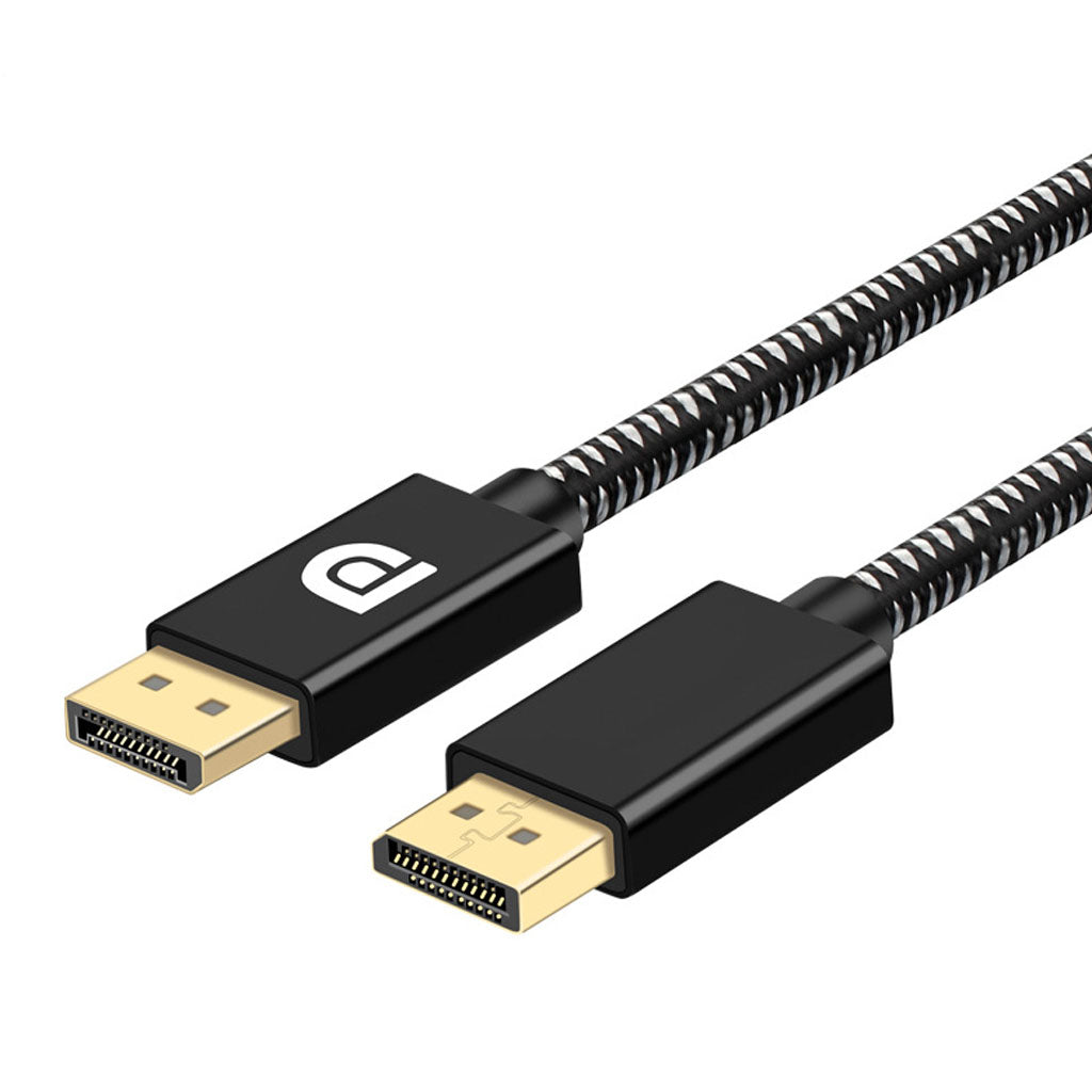 2K Display Port DP to DP Cable DisplayPort 1.2 Aluminum Shell 2m Black