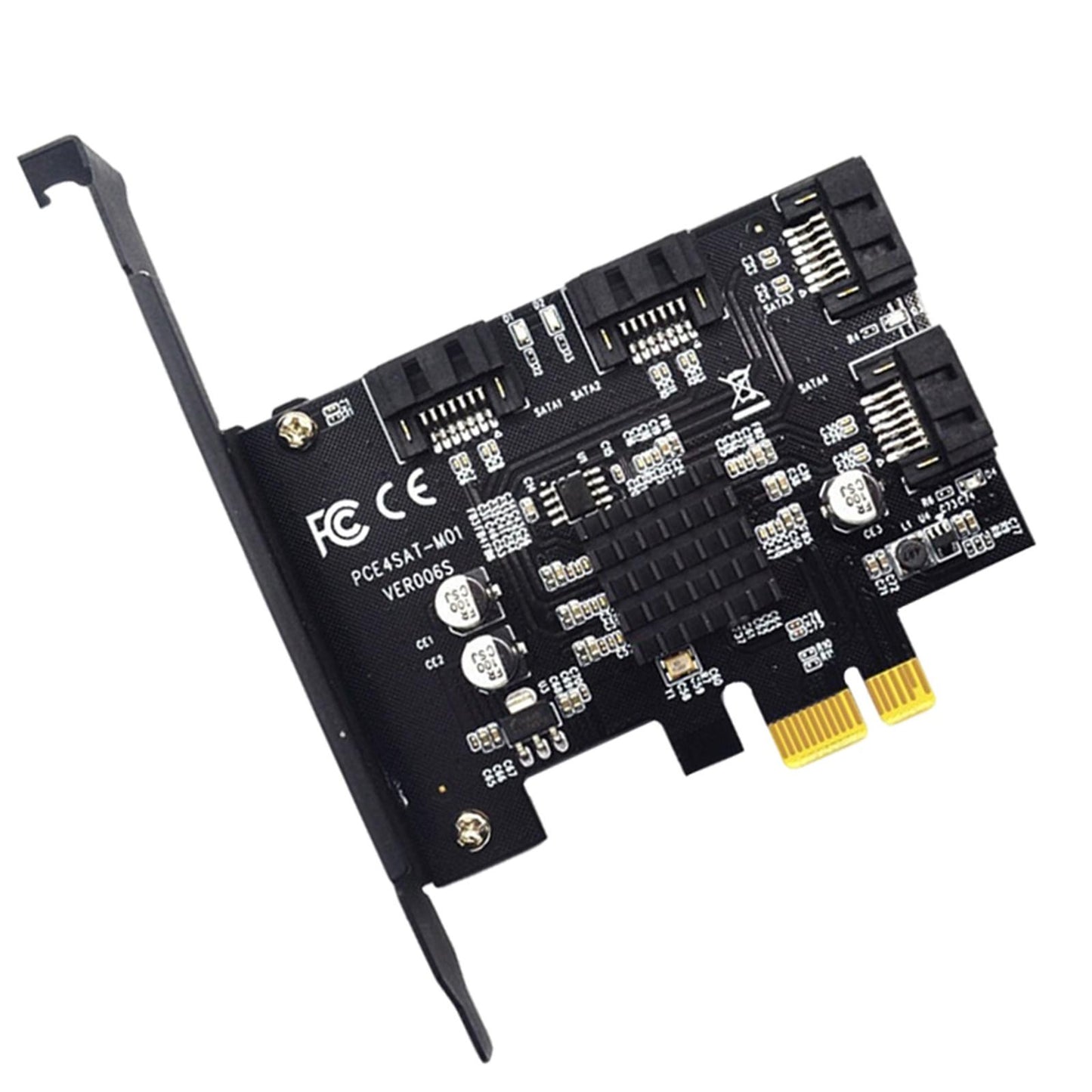 4-Port pci-e to SATA 3.0 Expansion Card Adapter Converter Boards for PC