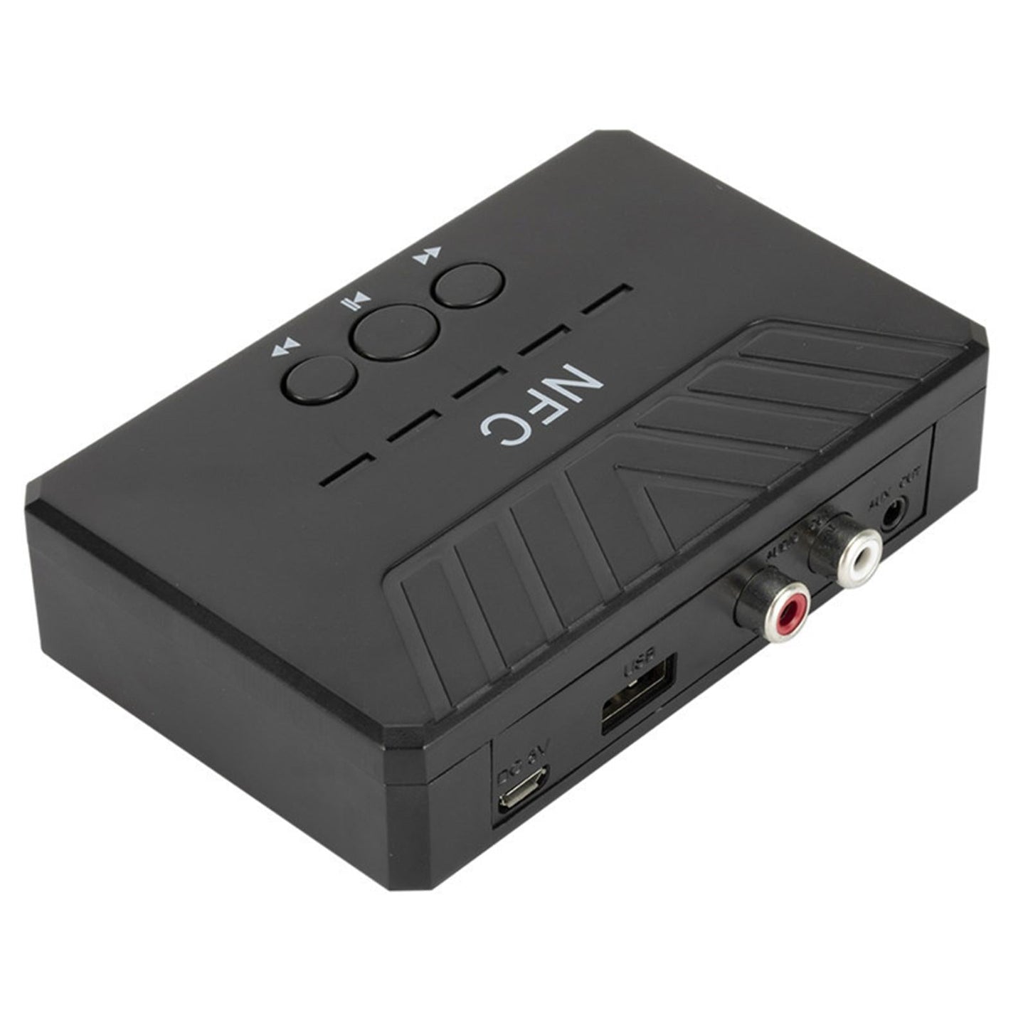 NFC Bluetooth 5.0 Audio Receiver Adapter USB Play for Home Stereo Black
