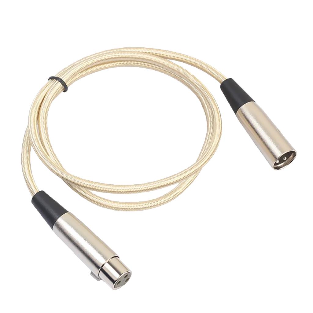 3 Pin XLR Male to Female Extension Cord Microphone Mic Audio Cable 180cm